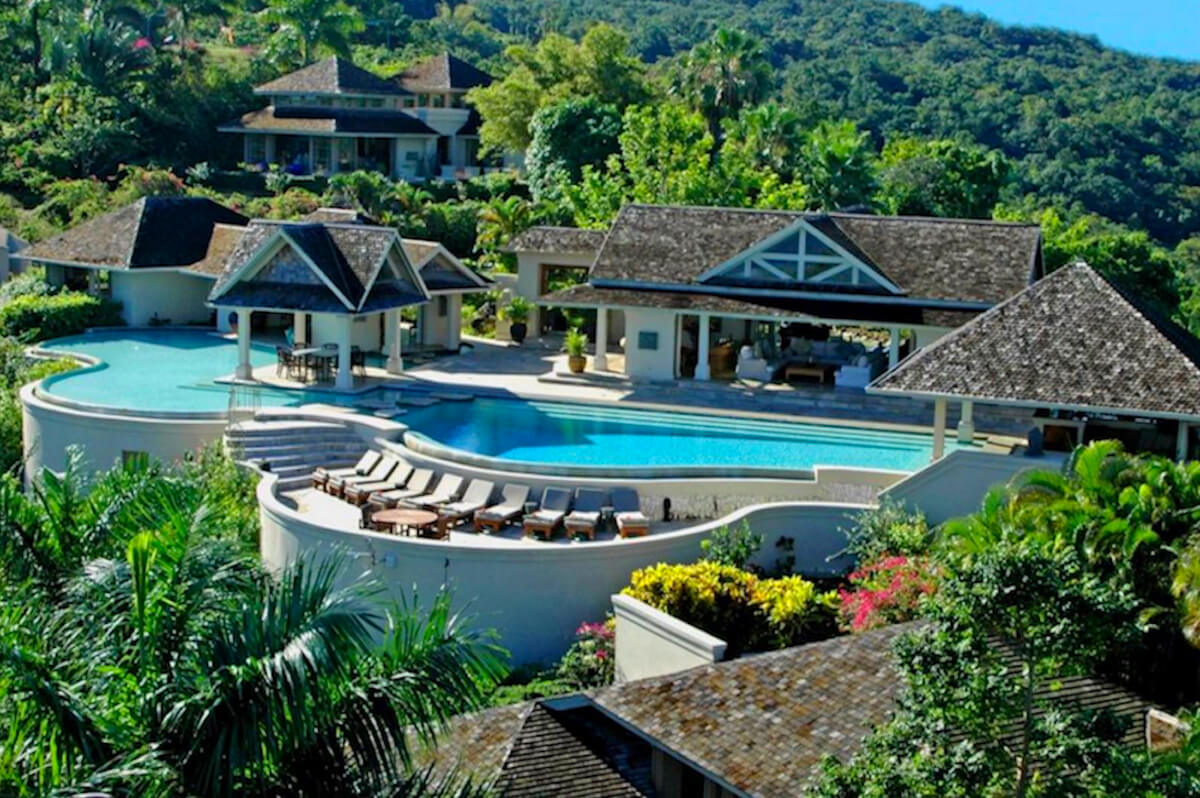 Aerial shot of Silent Waters expansive property