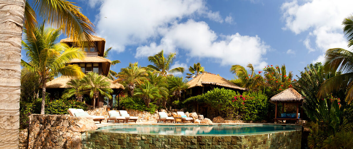 Necker Island's outdoor pool