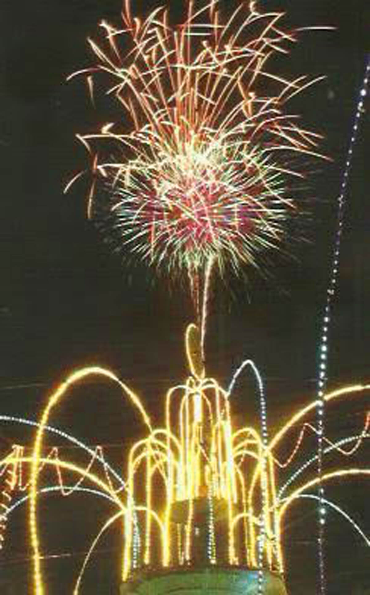 Firework display from St. Lucia's Festival of Lights