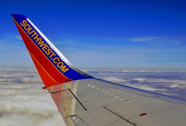 Southwest airplane view