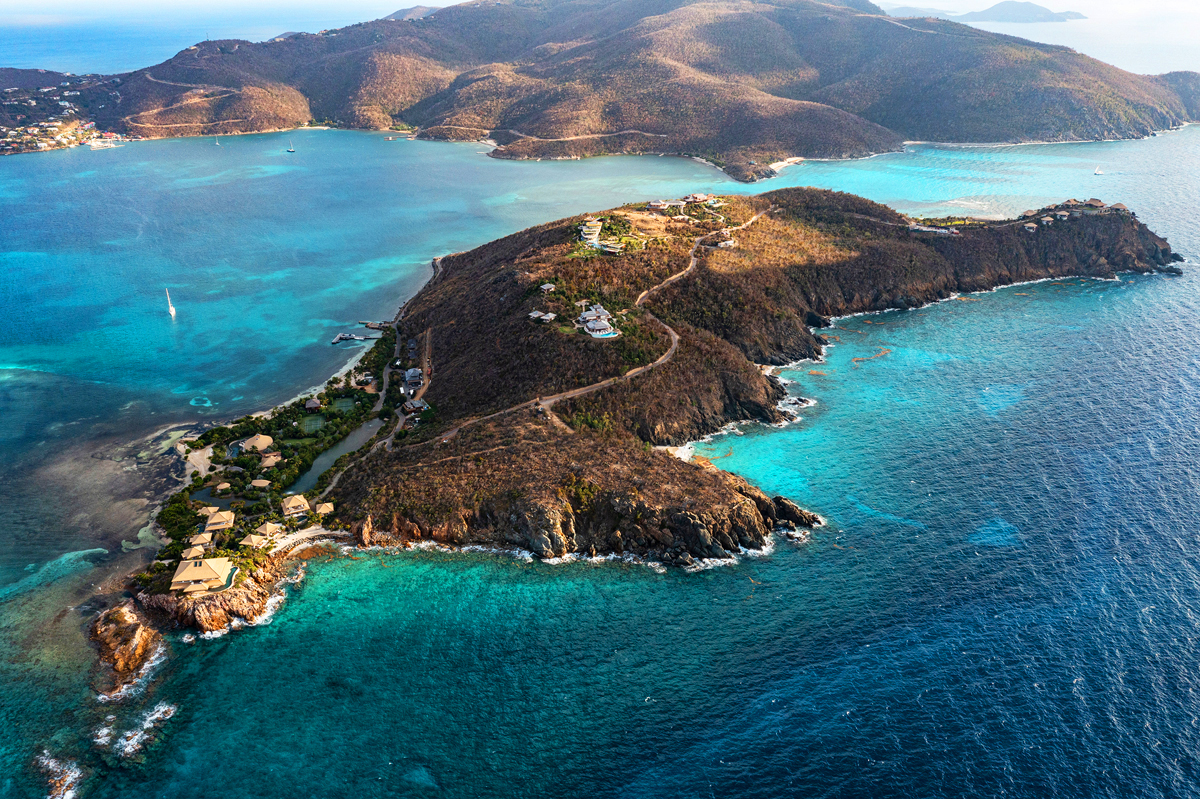 Aerial View of Moskito Island