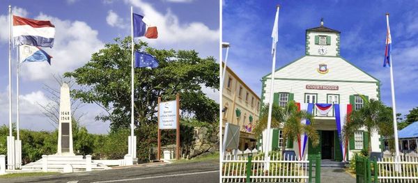 St. Martin - it's the smallest island in the world divided evenly into two distinct nationalities.