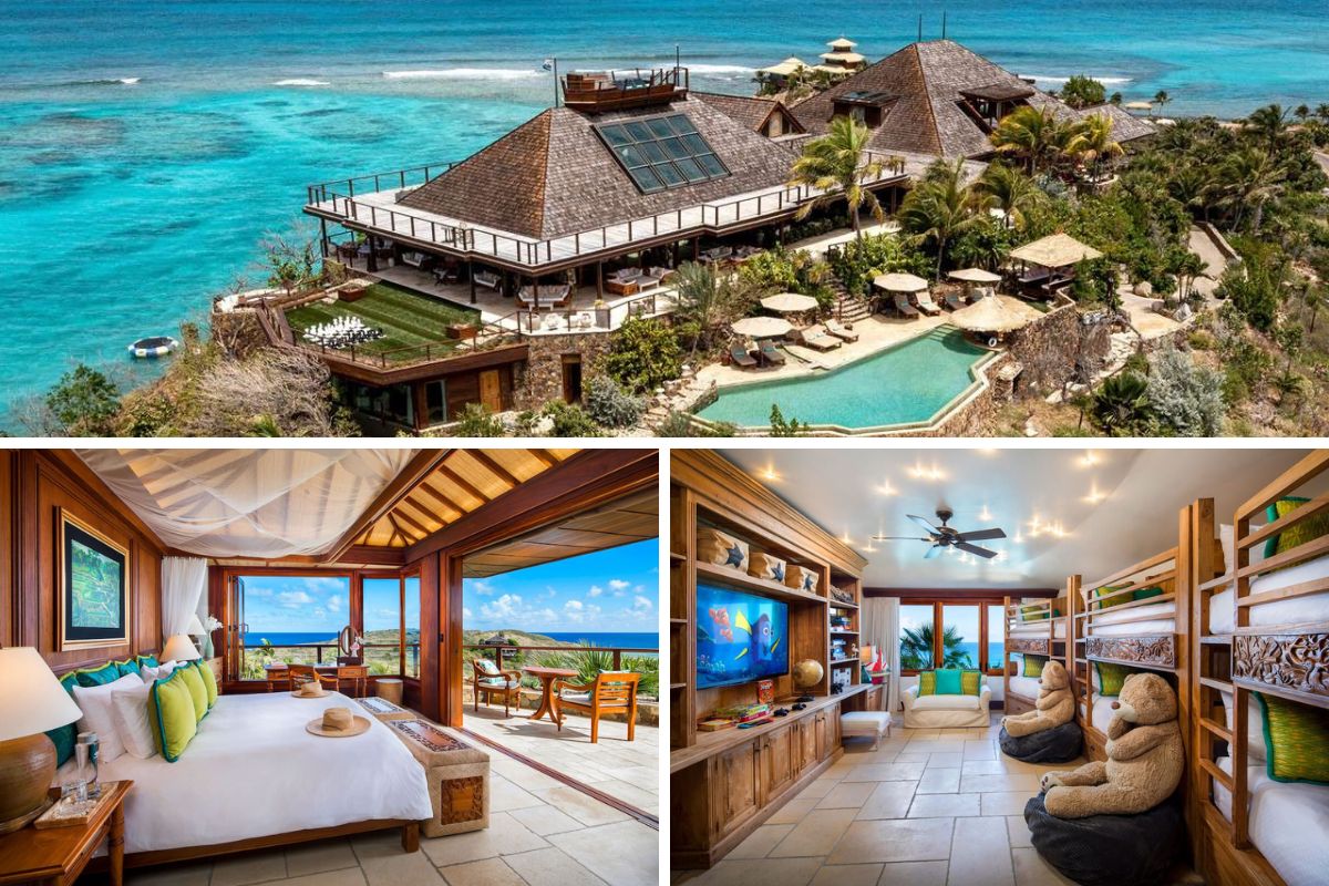 Necker Island's Balinese-inspired accommodations take tropical luxury to a whole new level.