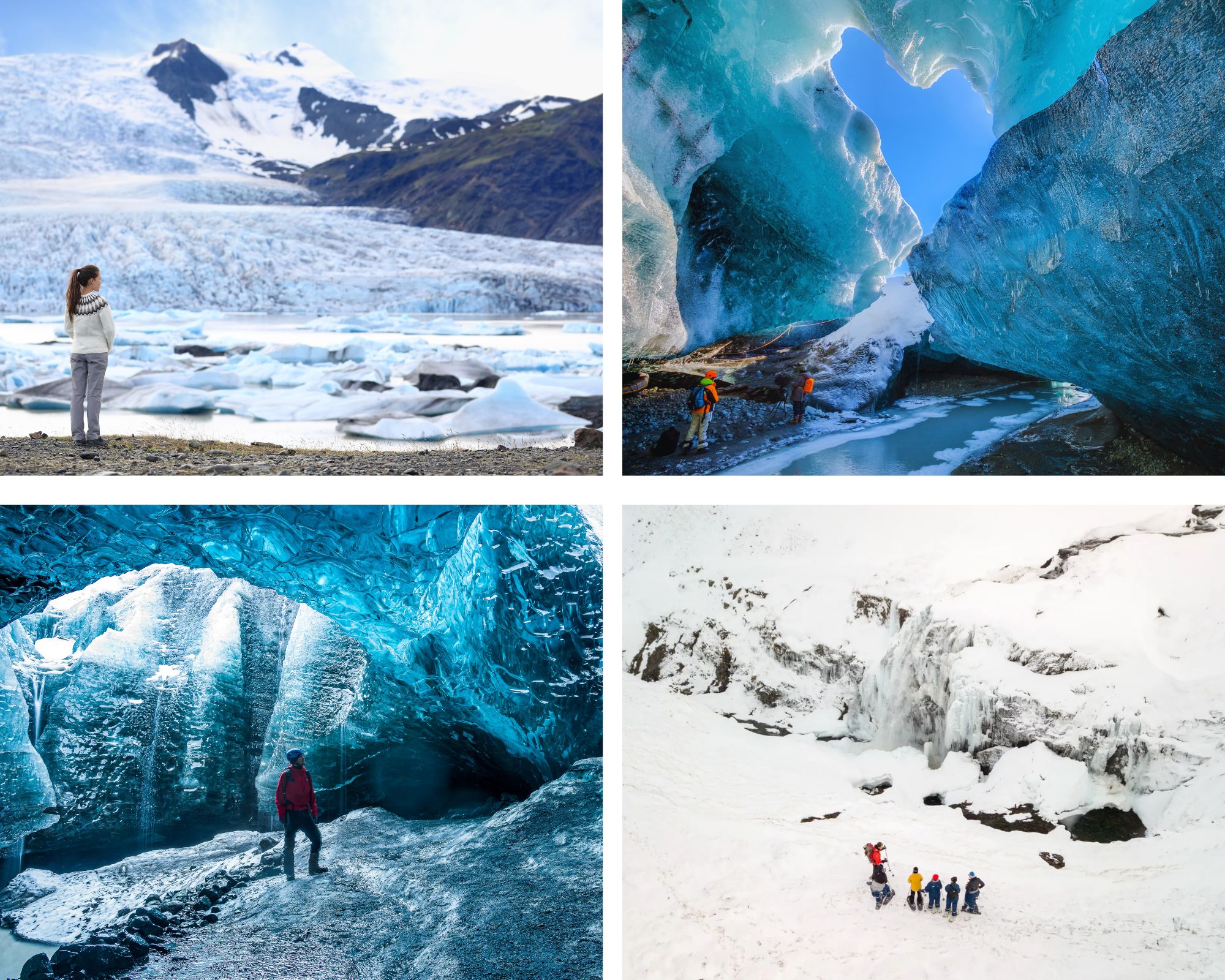Step into another world, hike ancient glaciers and explore glowing blue ice caves.