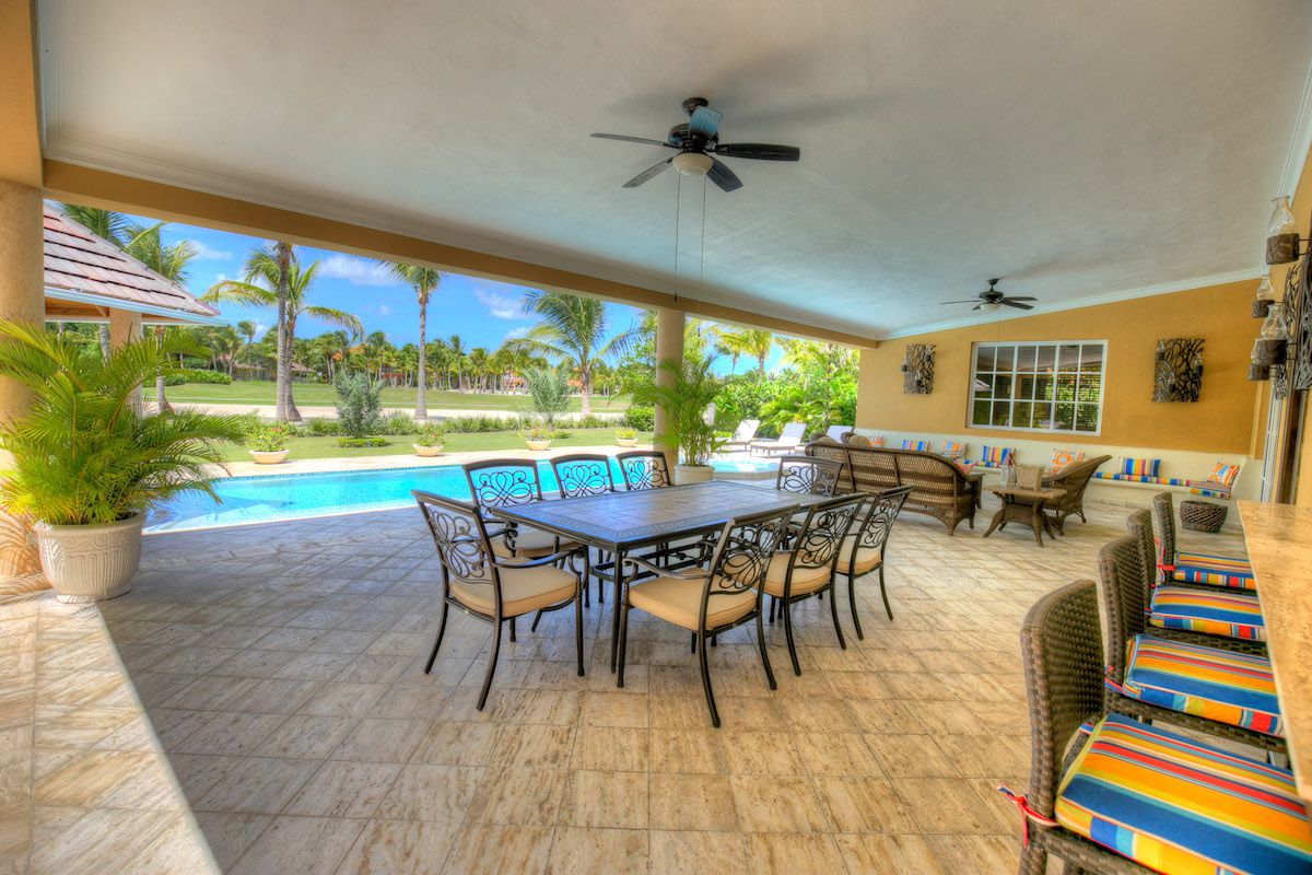 Enjoy dining on the patio