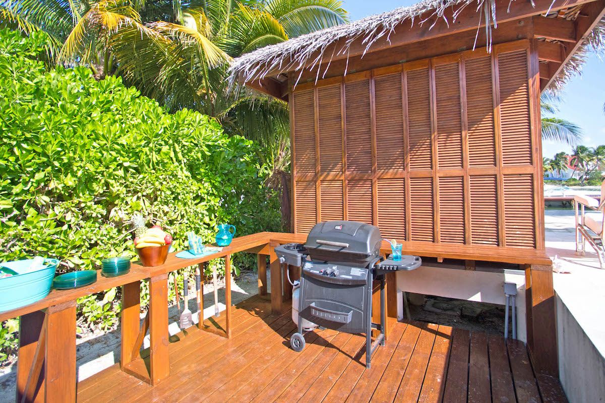 Deck area for BBQ