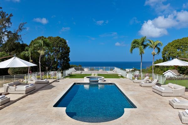 High Breeze Villa overlooks Barbados' west coast on Holders Polo Ridge in St. James