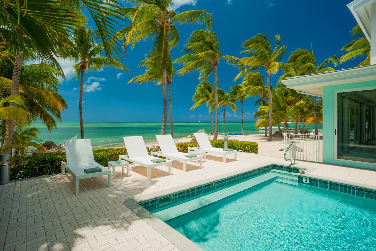 Loungers by the pool