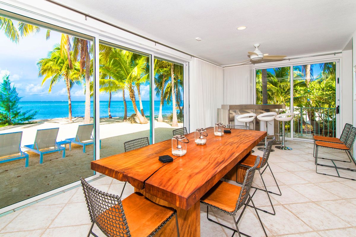 Dining table and bar