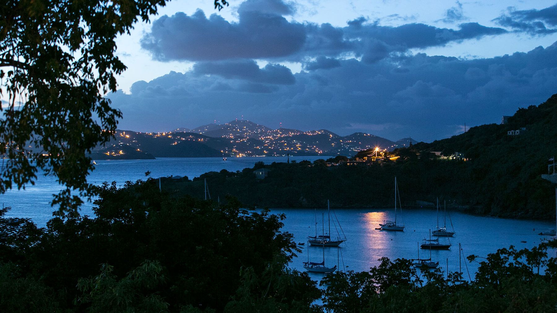 The bay at night