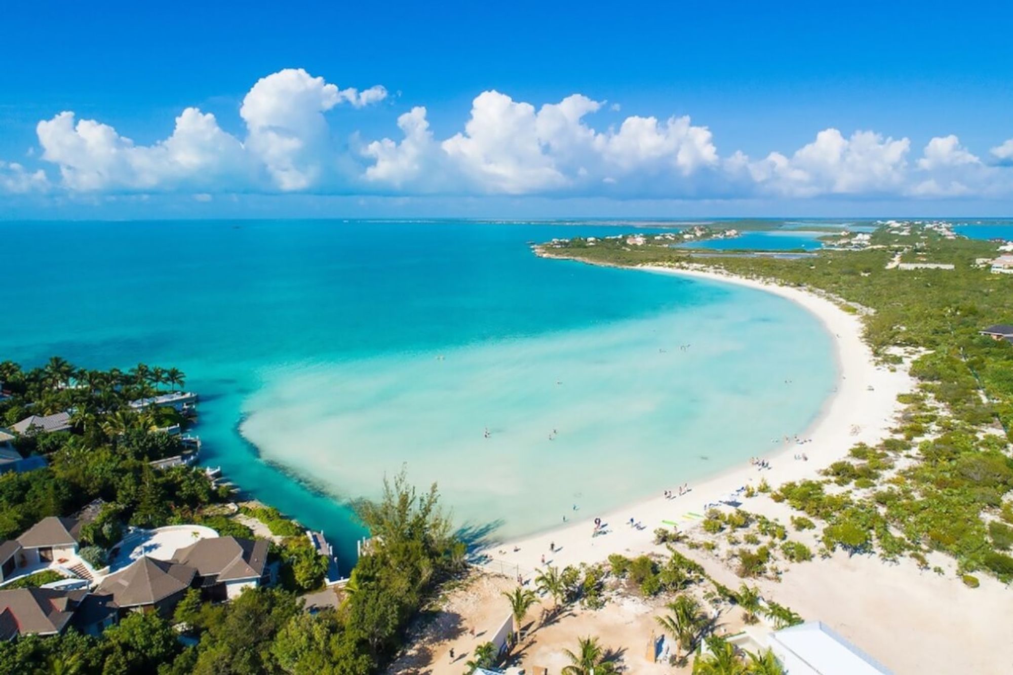 Aerial view of Taylor Bay