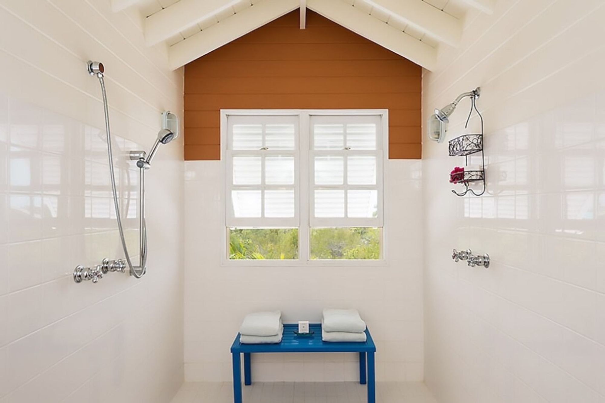 Master bathroom with walk in shower for two