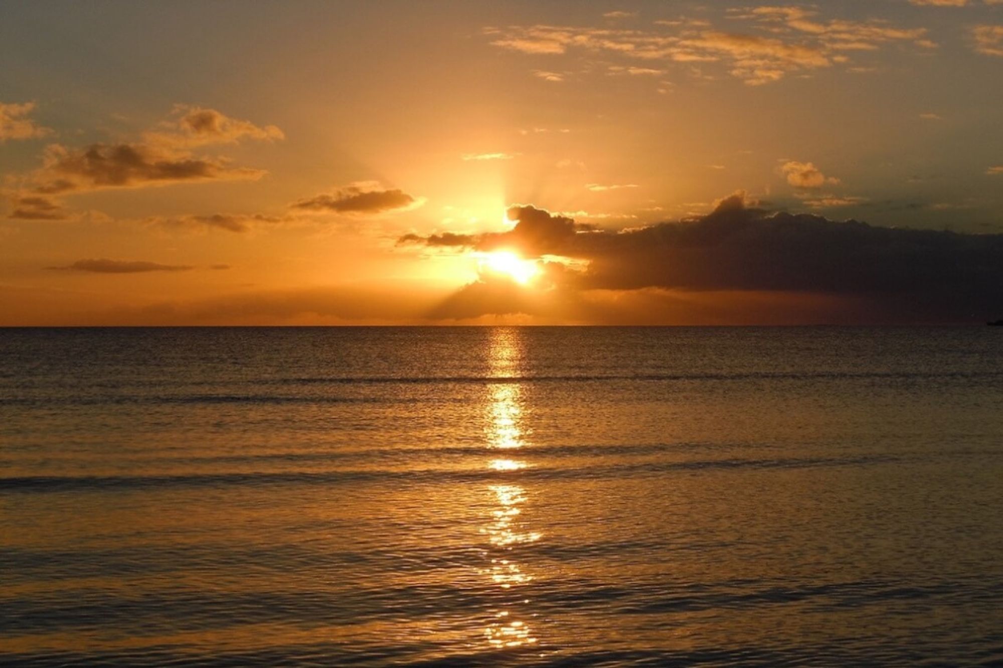 Sunset view over Taylor Bay