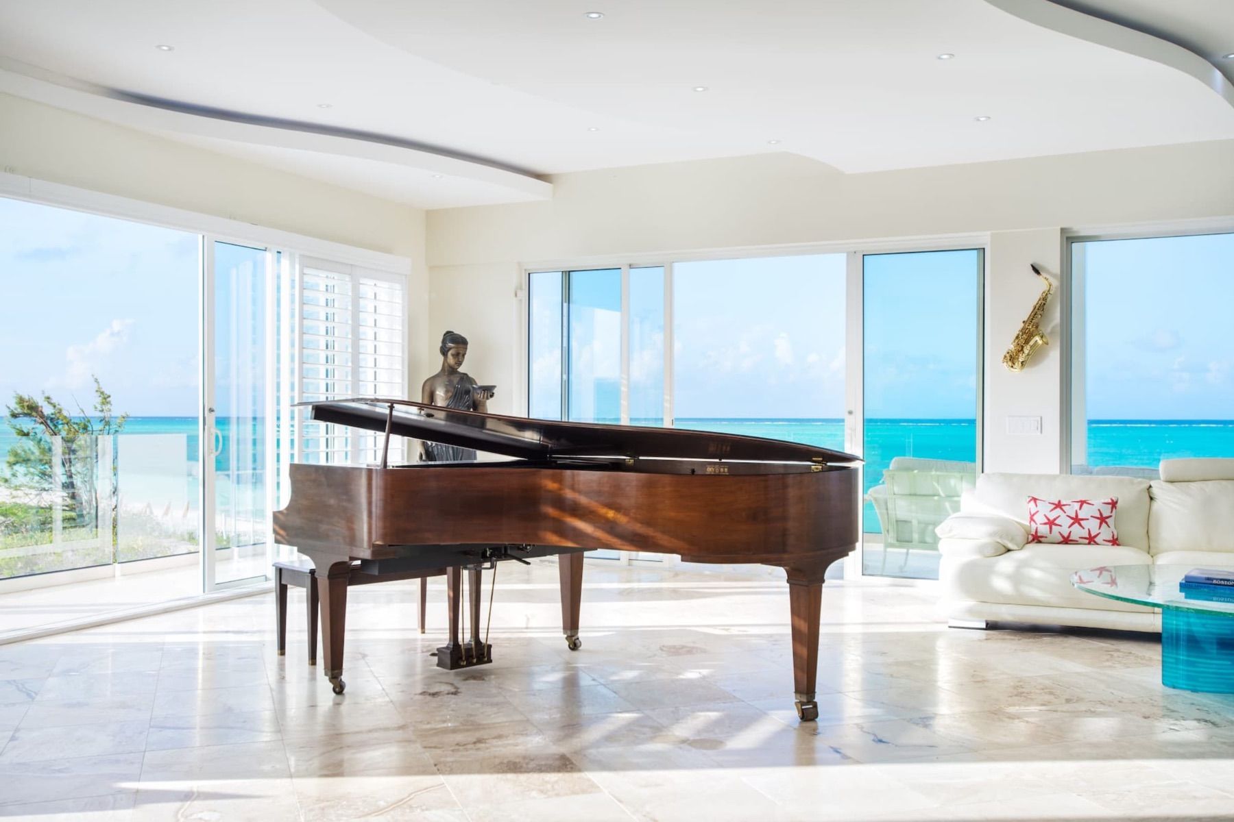 Grand piano in the Conservatory