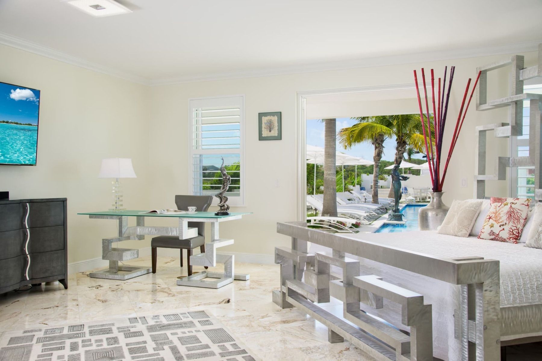 Vegas Suite has direct access to the pool terrace