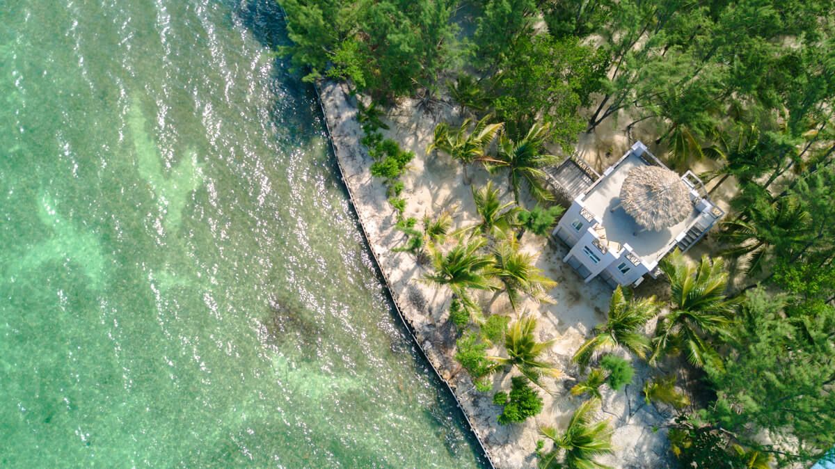 Thatch Caye villa photo.