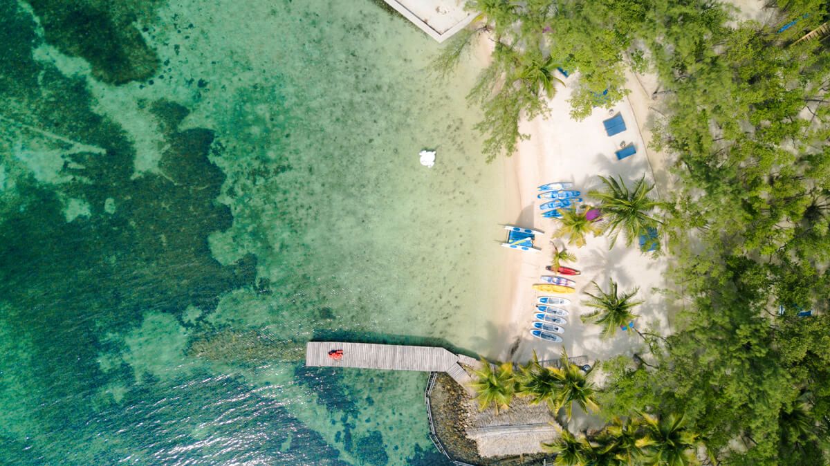 Thatch Caye villa photo.