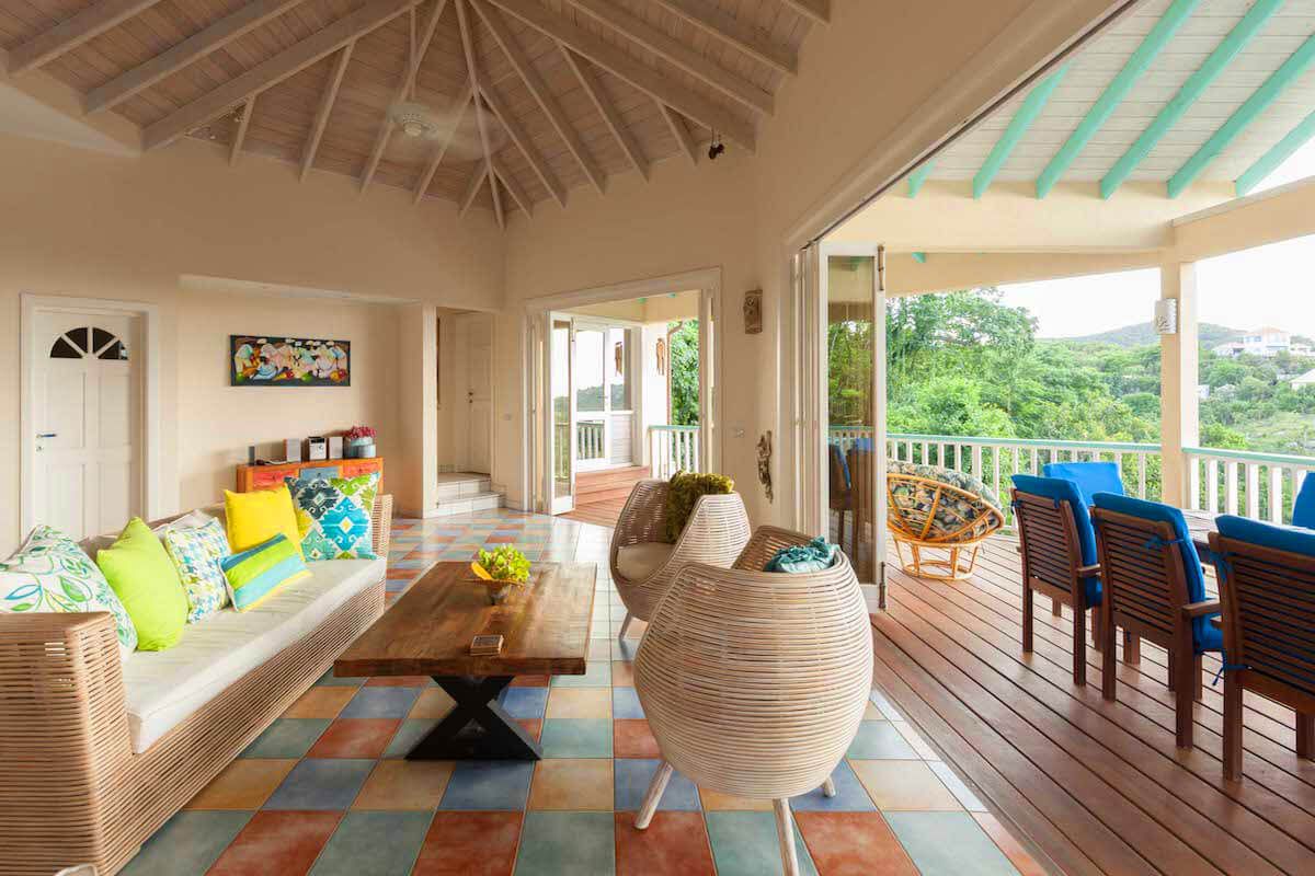 Enjoy ocean views from the living area
