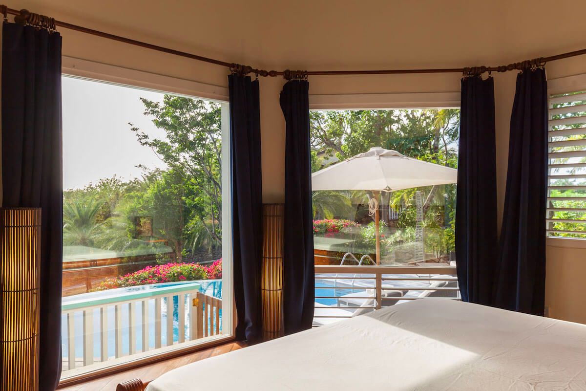 Large windows open to great views