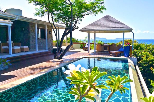 Crescent Beach Villa is located above Crescent Beach and has amazing ocean views