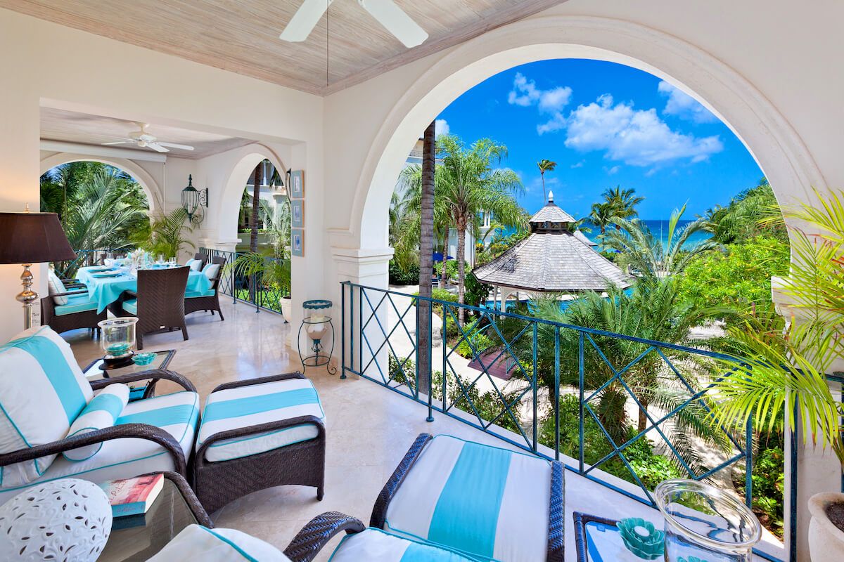 Covered balcony