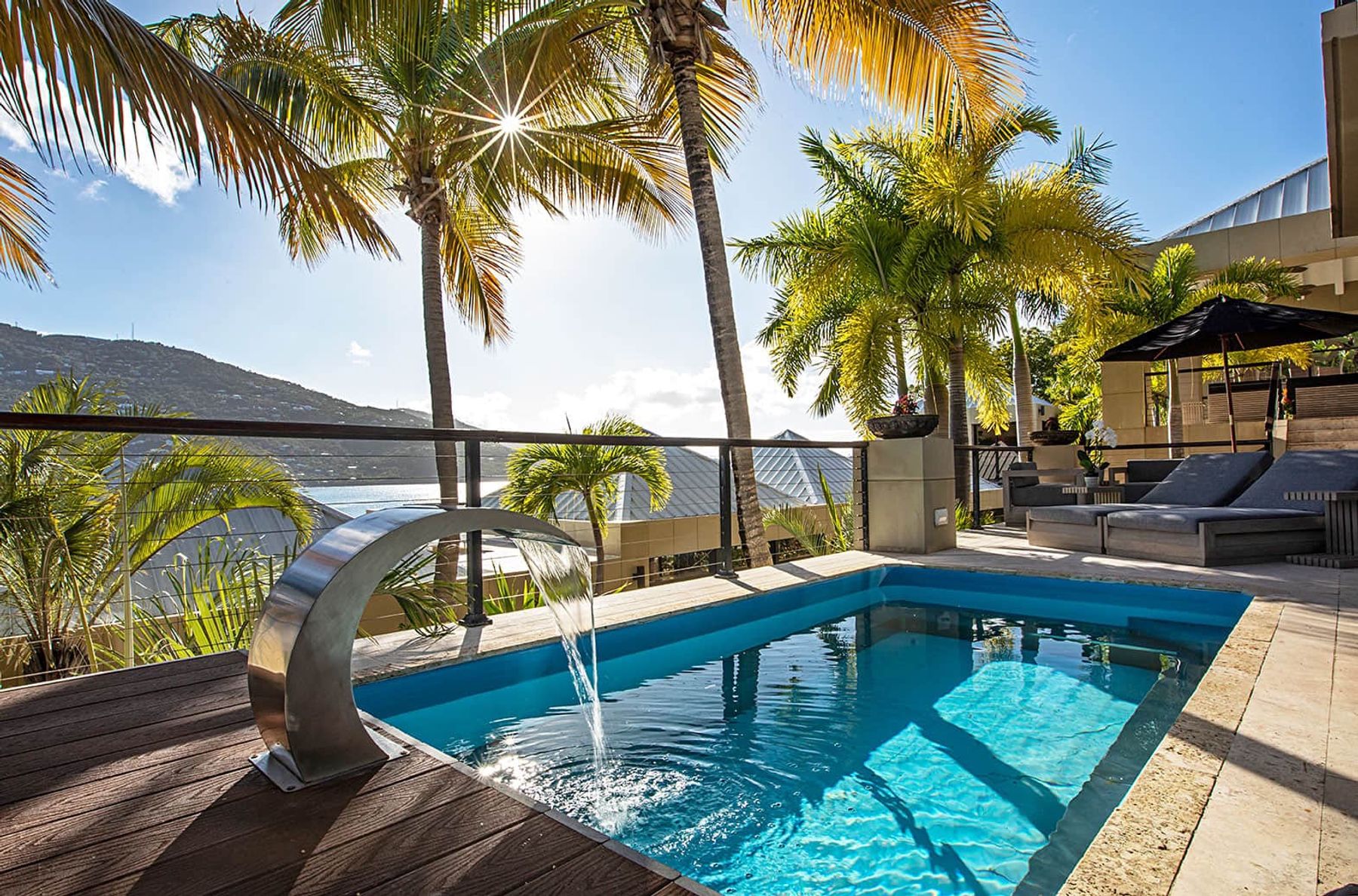 Pool located outside Bunk Room 1