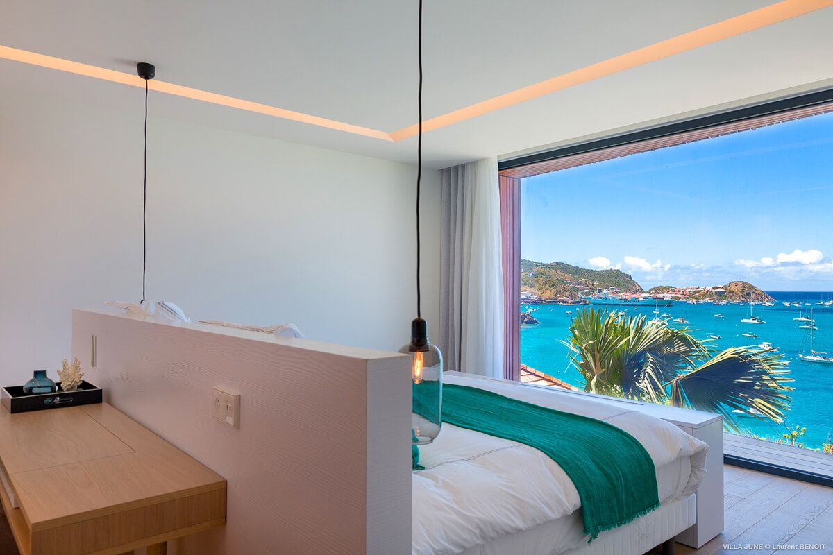 Amazing harbor views from the bedroom