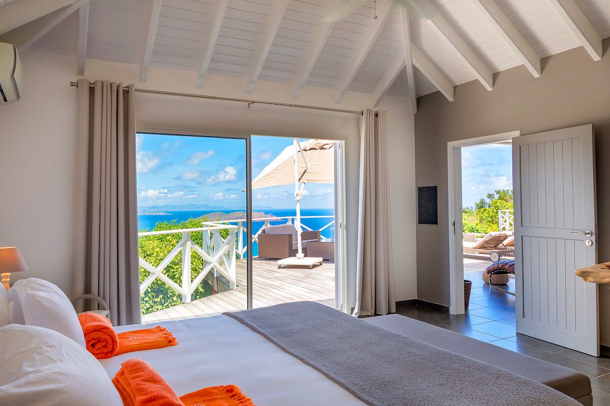 Patio access in the bedroom