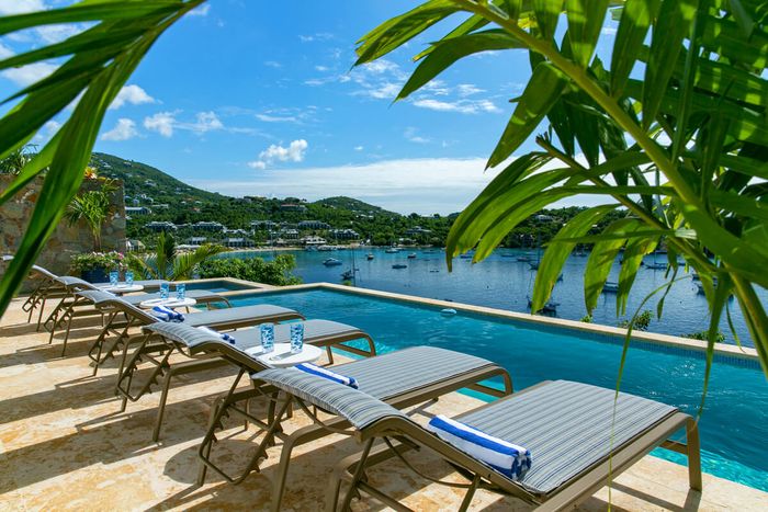 Villa Royce is on the peninsula overlooking Great Cruz Bay on St. John's south shore