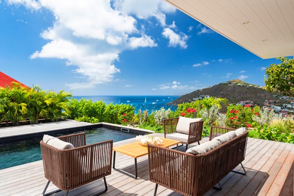Located on the hill in between Gustavia and St. Jean