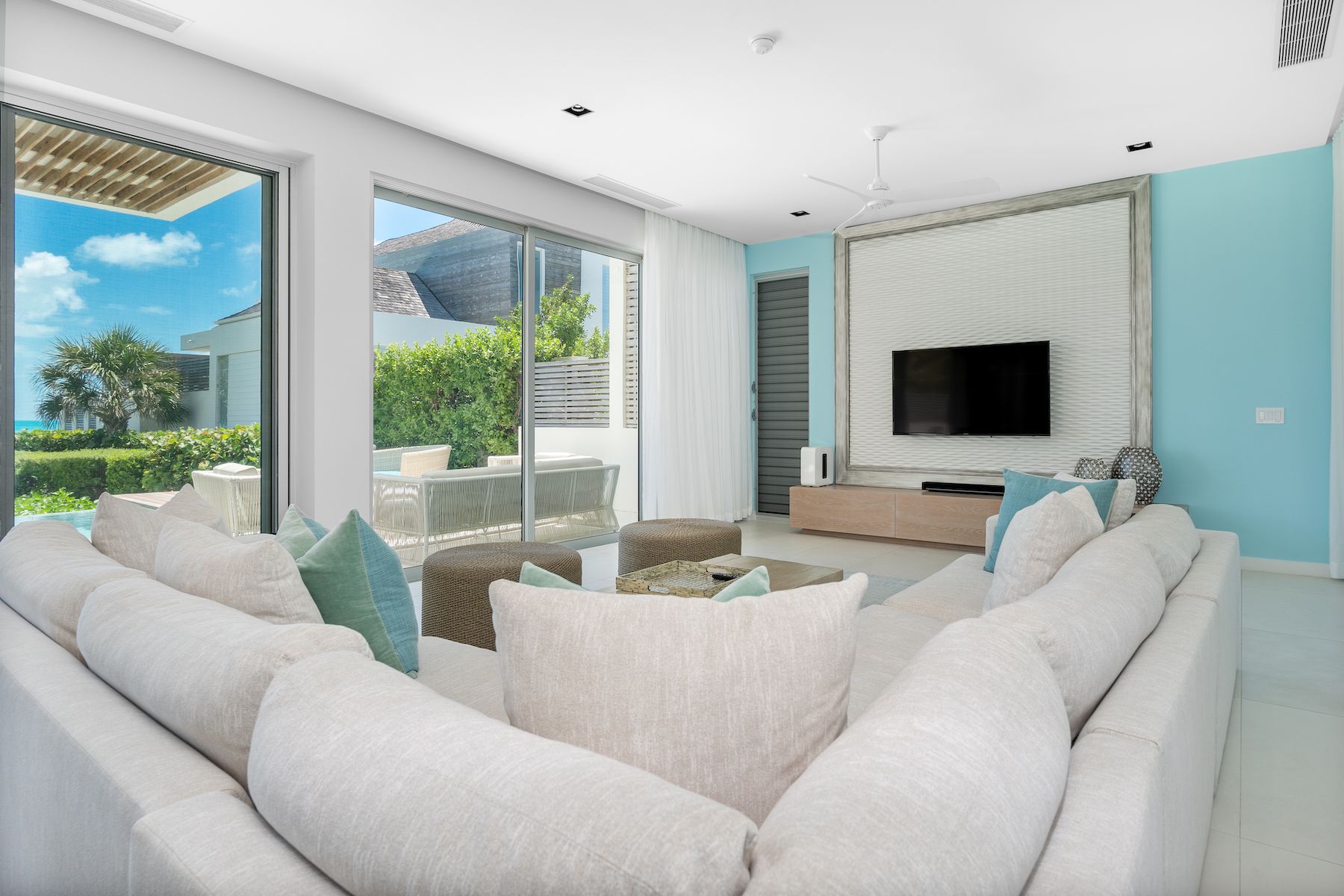 Living room with views