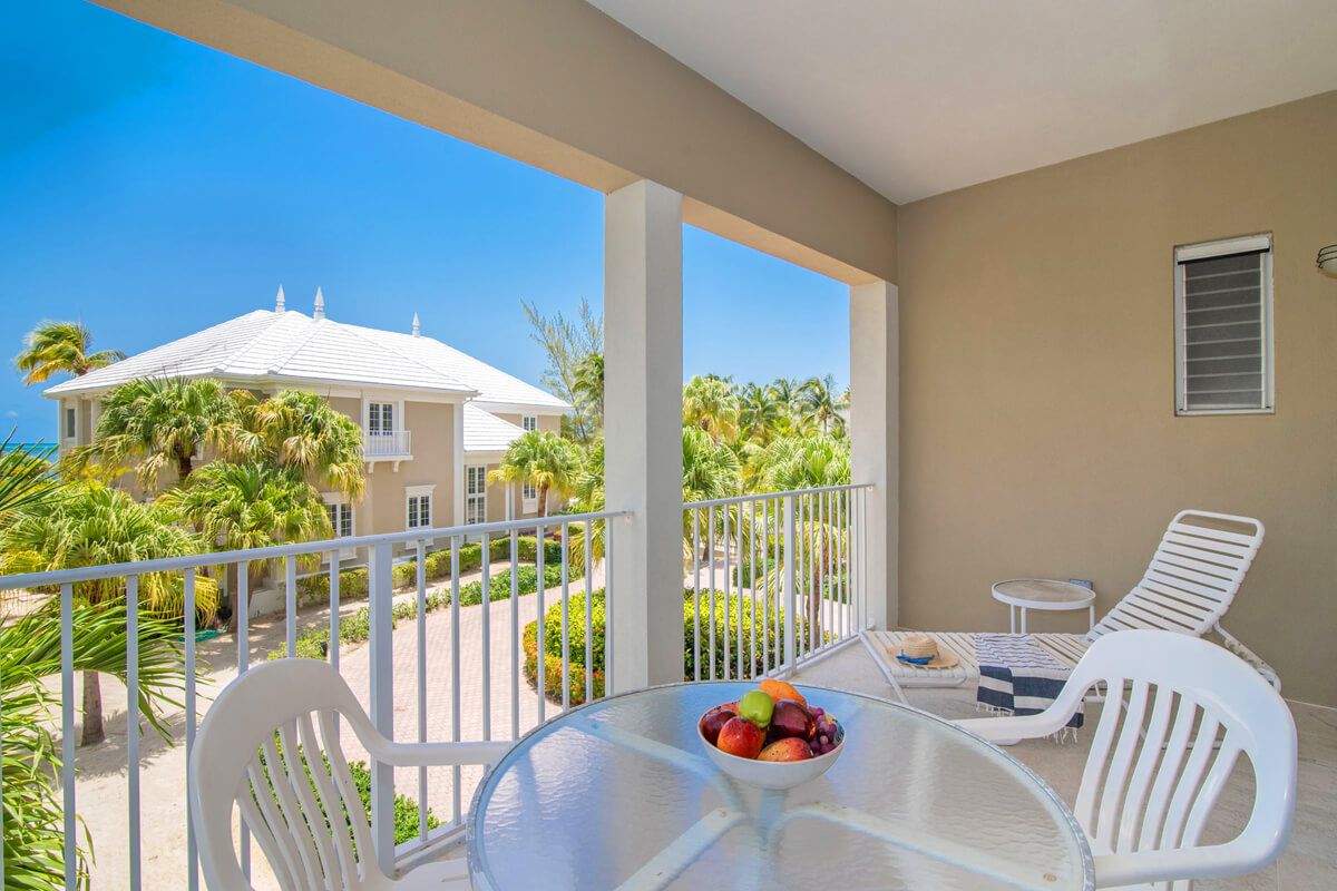 Balcony patio at the cottage