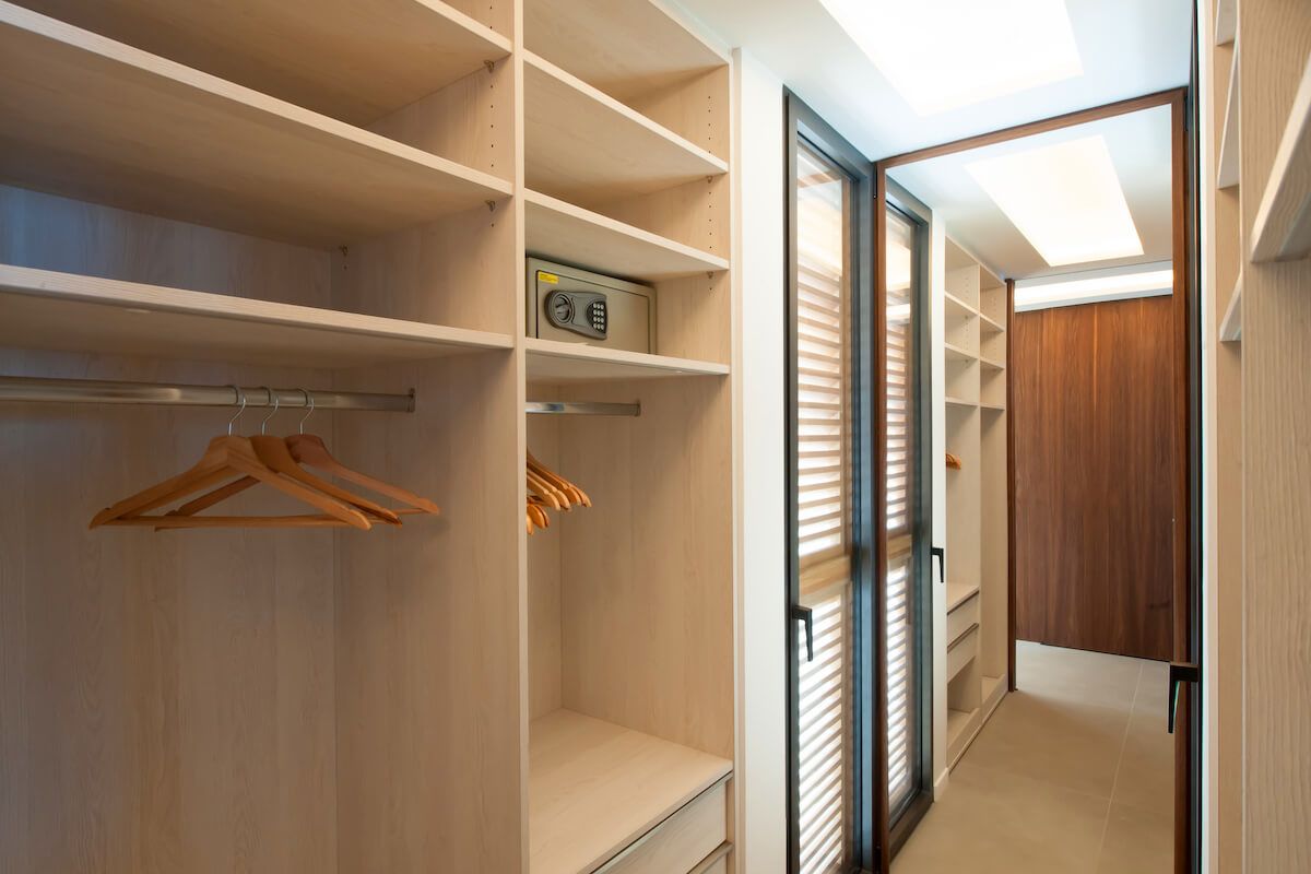 Ample closet space