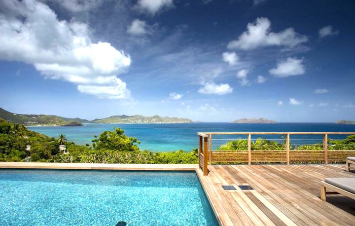 Amazing views from the pool and pool deck at Summertime Villa