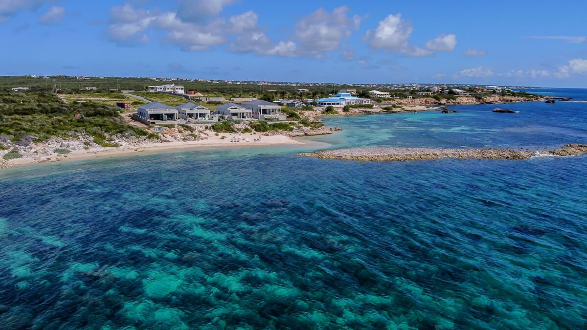 Aerial views of the Solaire property