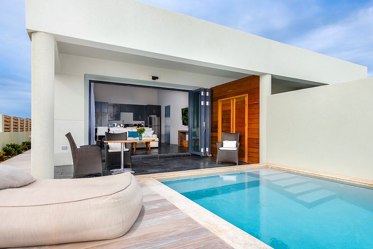 Patio and pool area