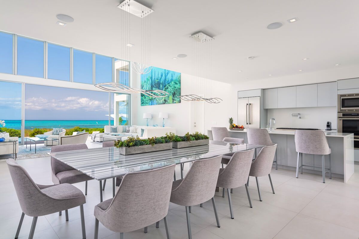 Living/dining area of the great room