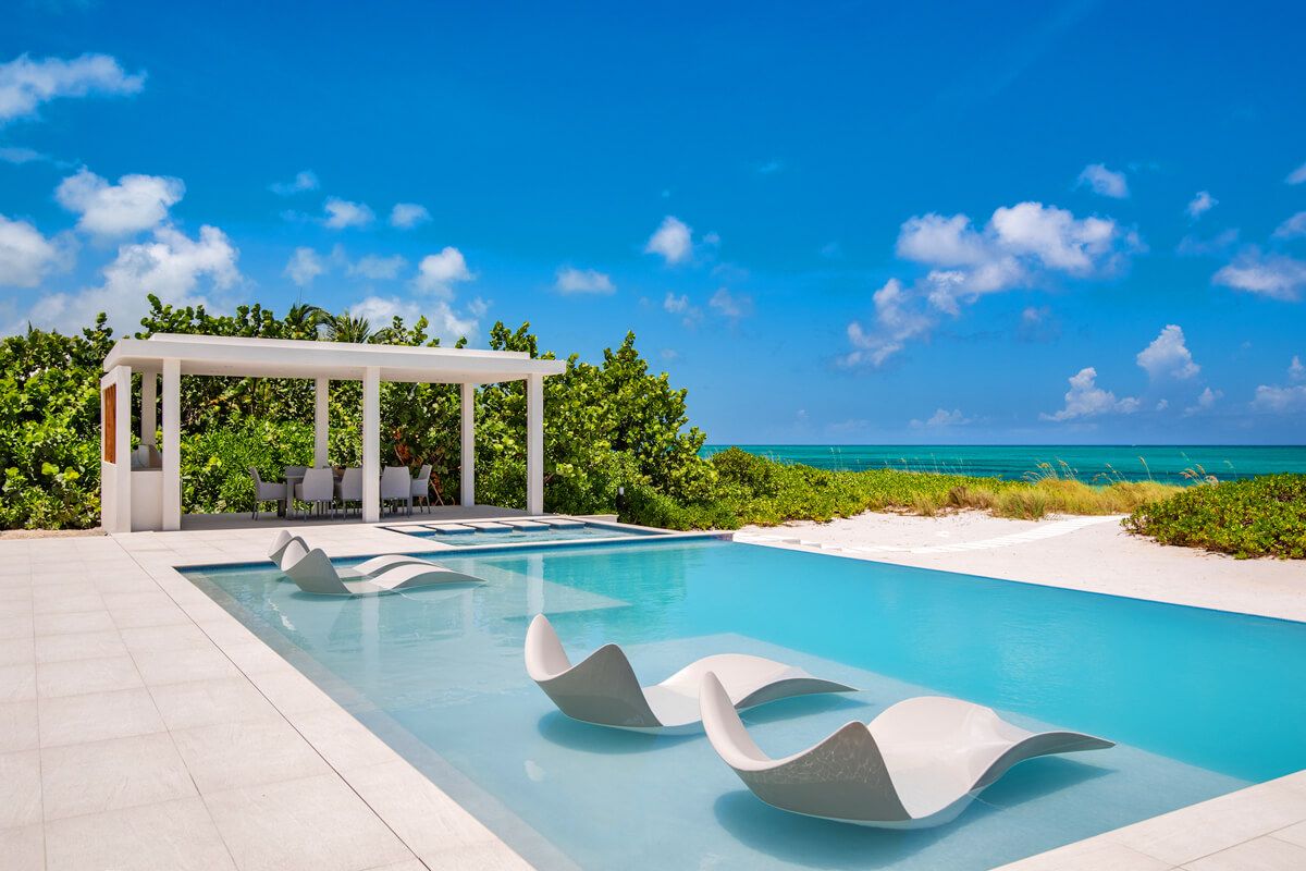 In-pool sun loungers