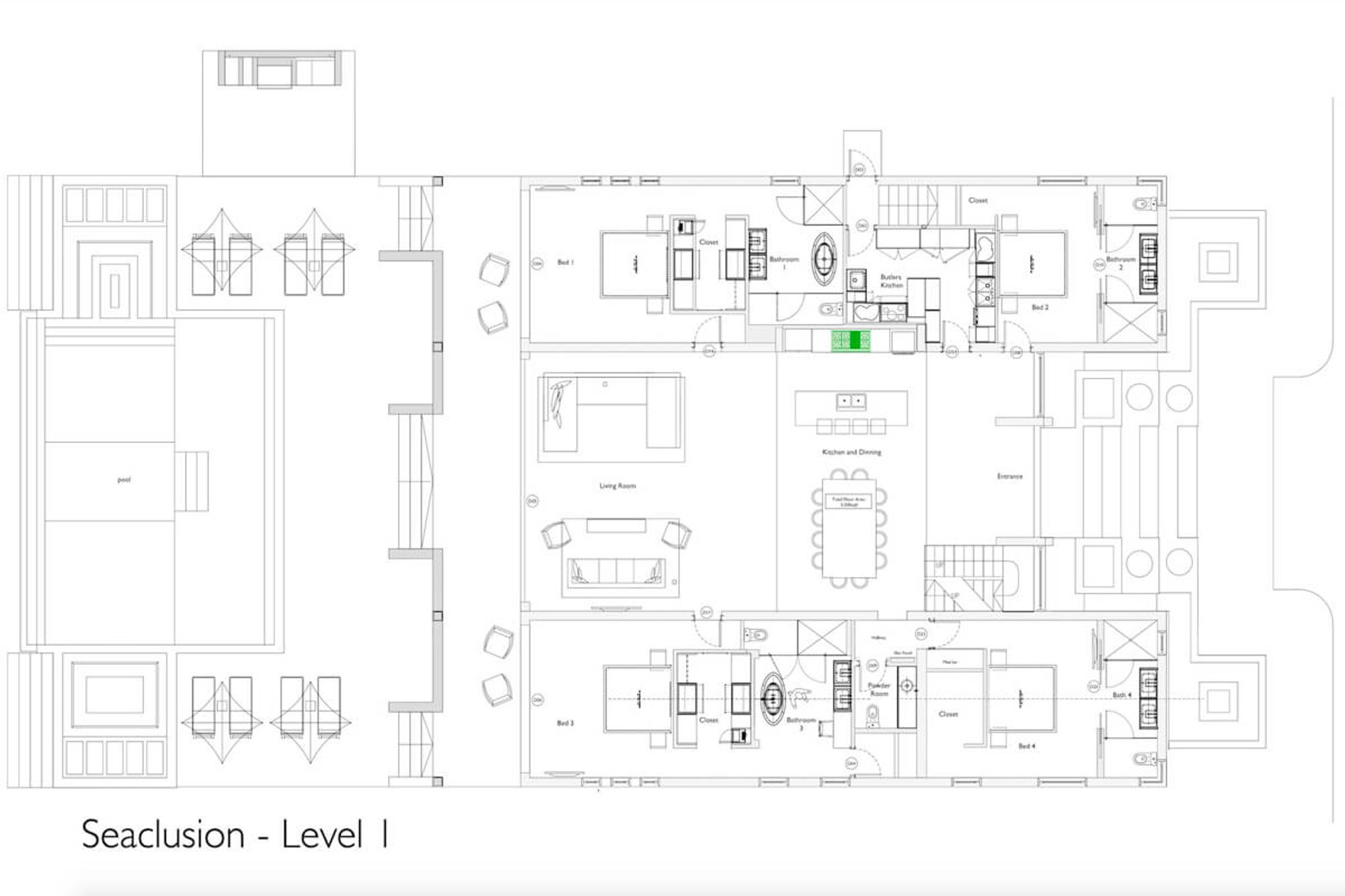 Seaclusion Villa floor plans