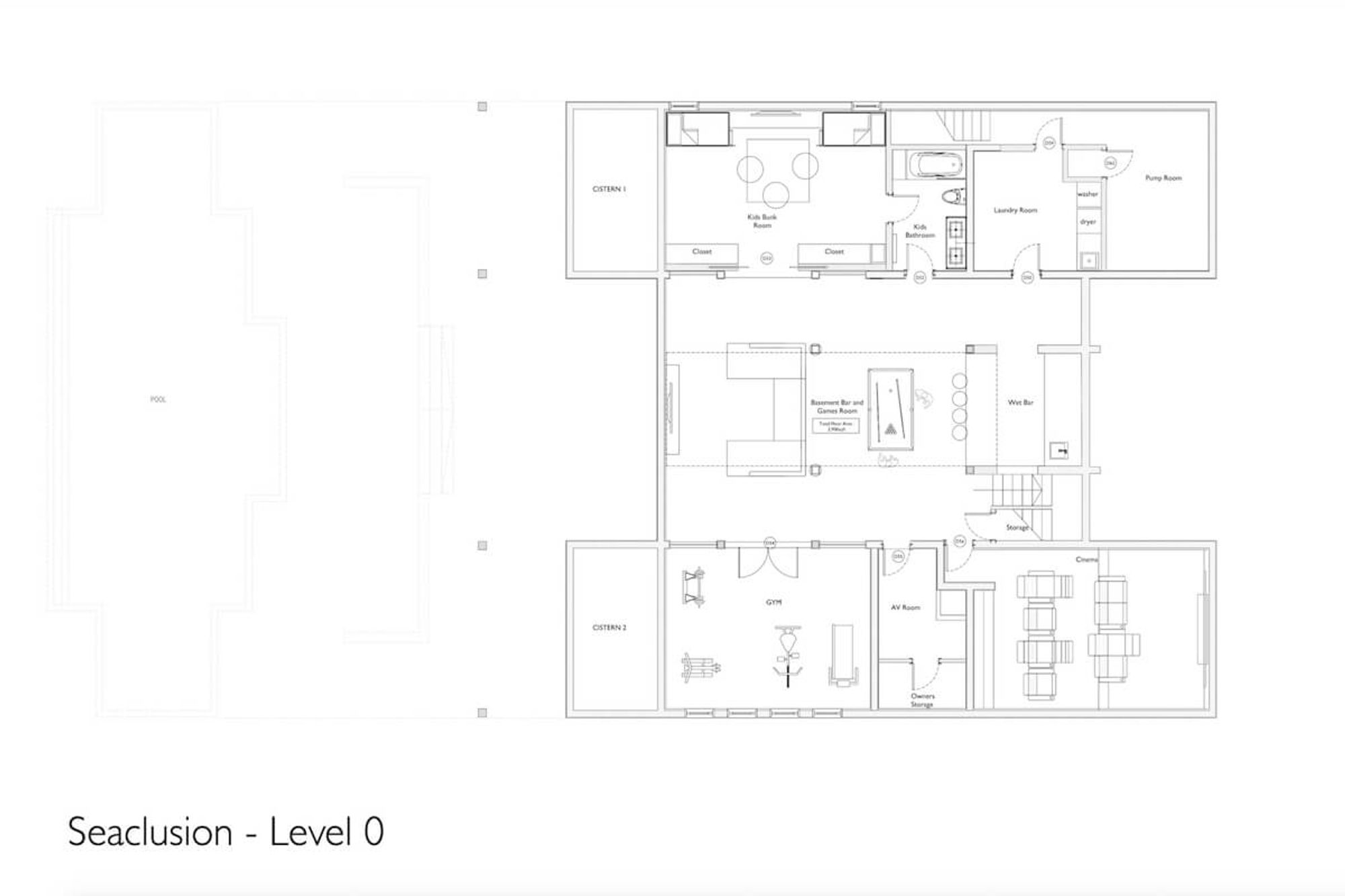 Seaclusion Villa floor plans