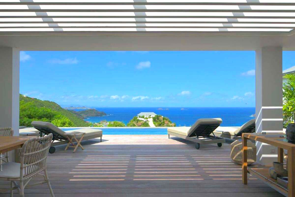 Shaded patio