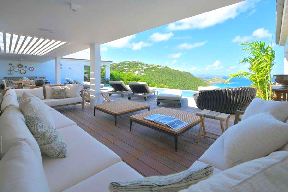 Covered patio living space