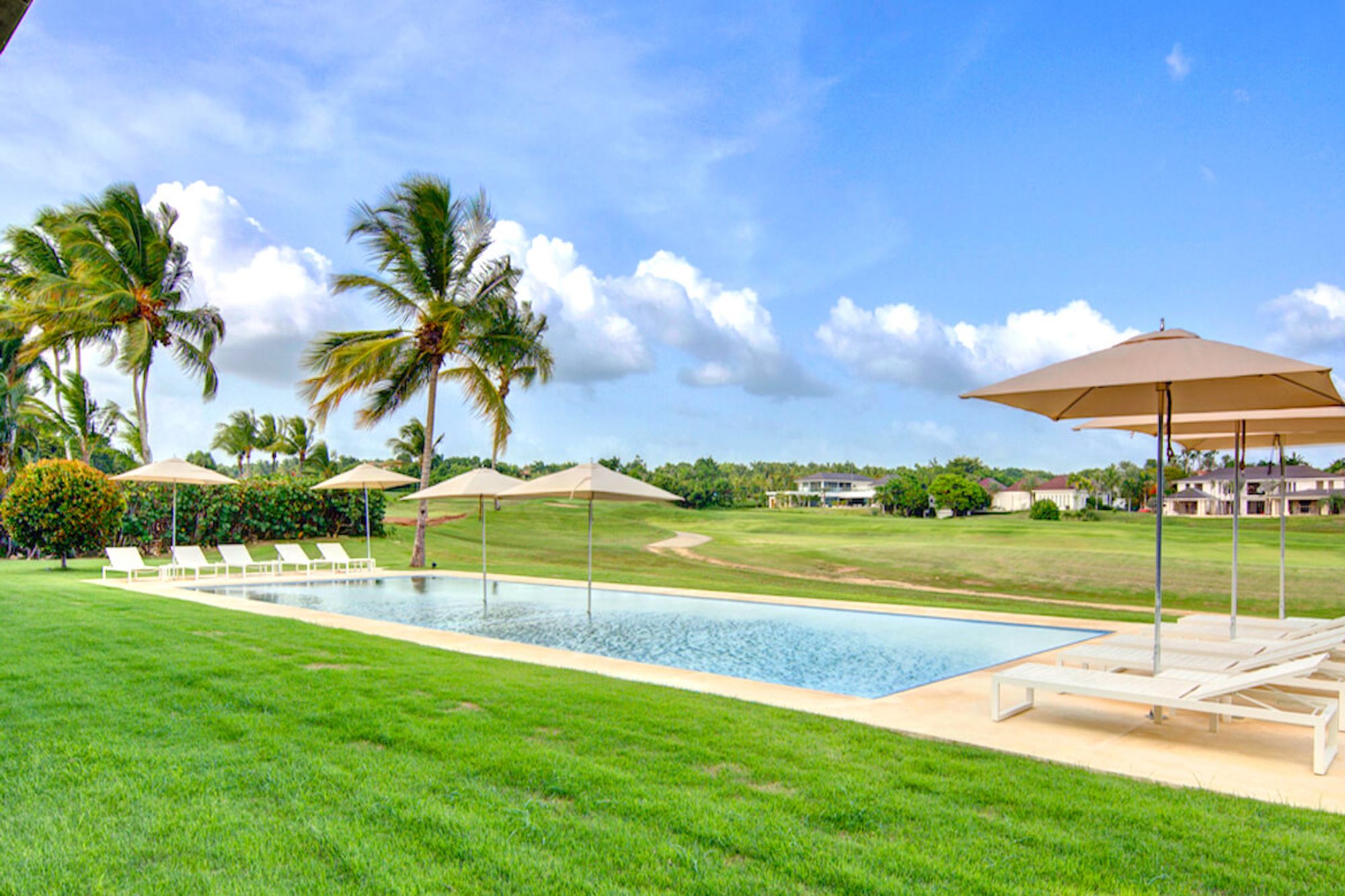 Pool and views of the golf course