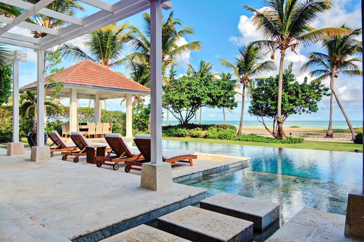 Patio with great ocean views