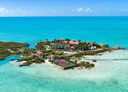 Aerial Views of Emerald cay
