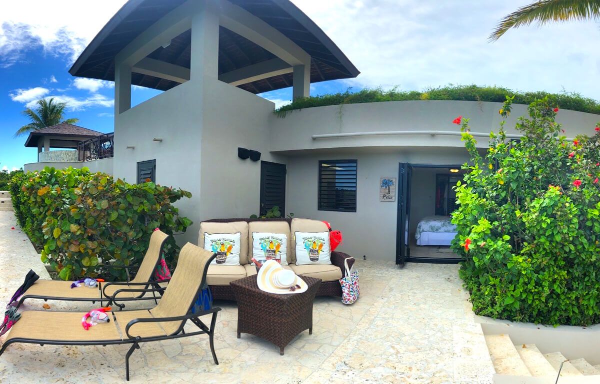 Patio outside the Deluxe Ocean suite
