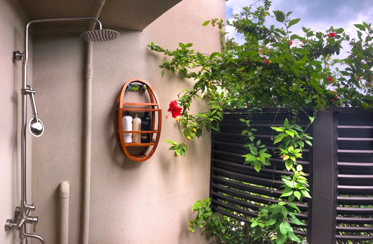 Open air shower