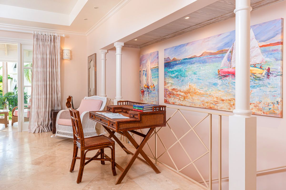 Bedroom suite with small desk