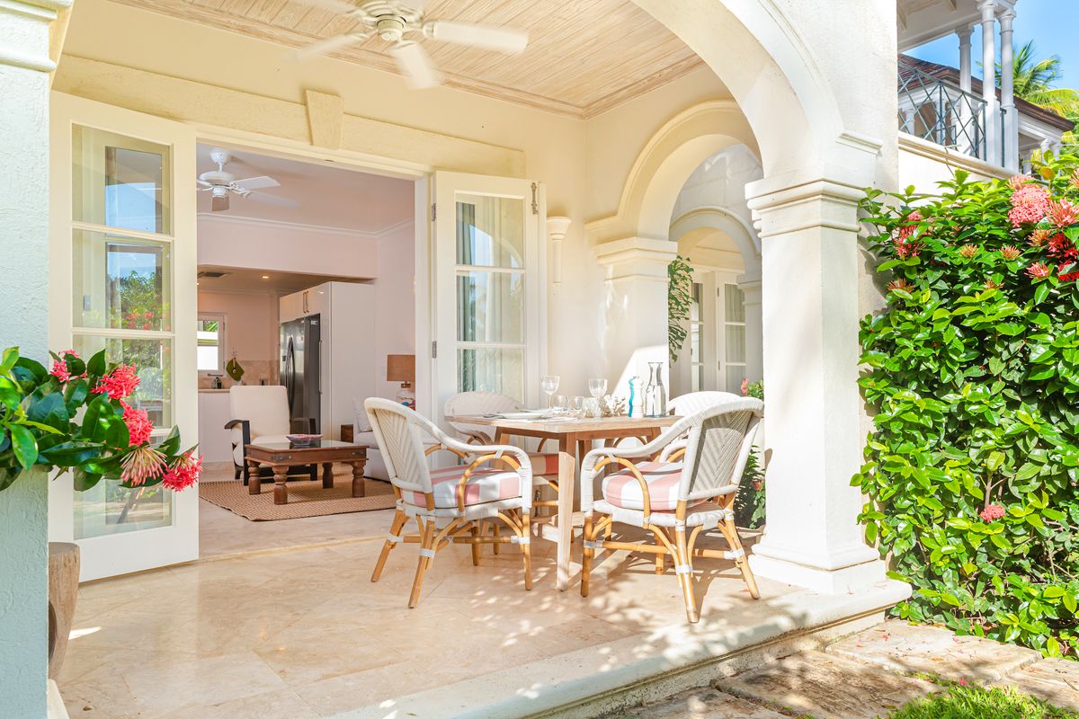 Outdoor dining table