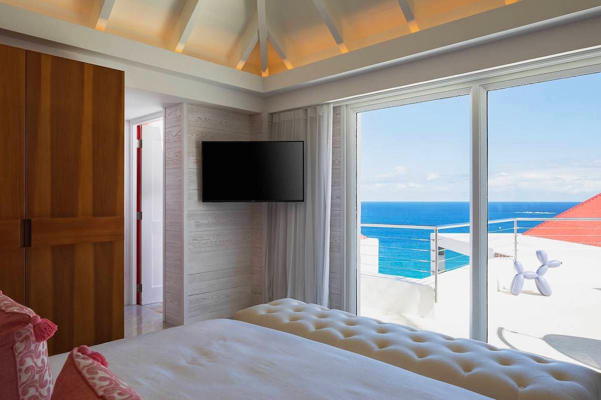Ocean views from the bedroom